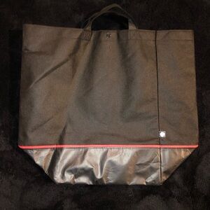 Lululemon Black Tote with Red Trim